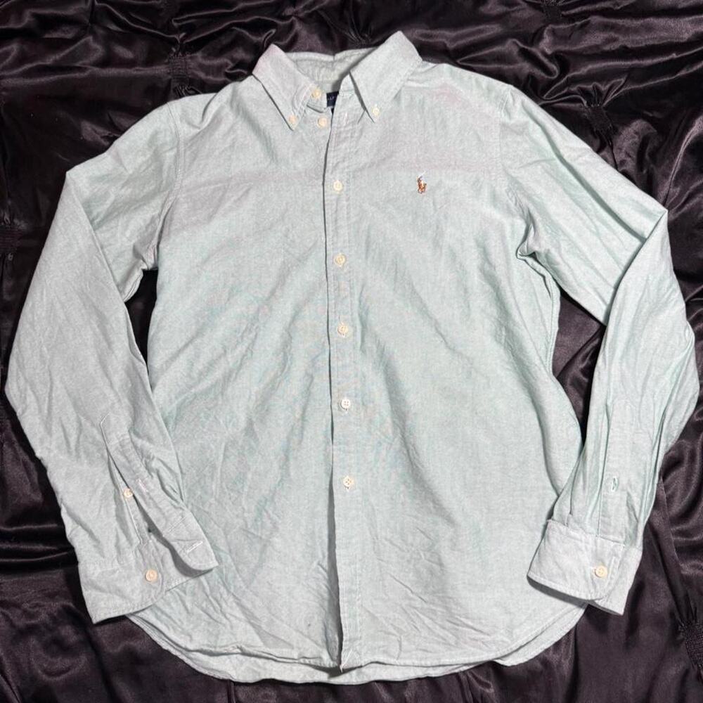 Ralph lauren light green button up